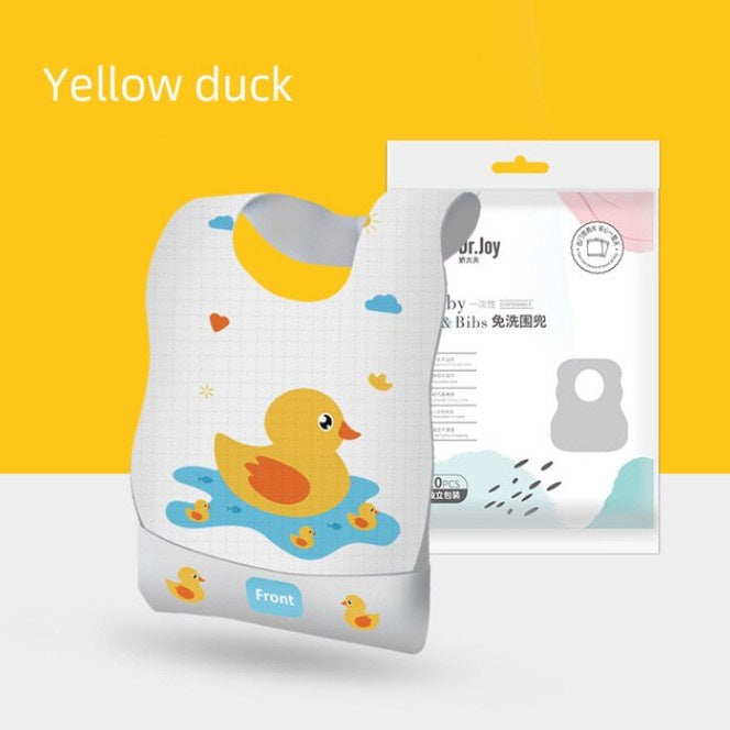 โค๏ธ10pcs Disposable Baby Bibsโค๏ธInfant Disposable Feeding Bib Waterproof Baby Saliva Bibs For Kids Children Toddler
